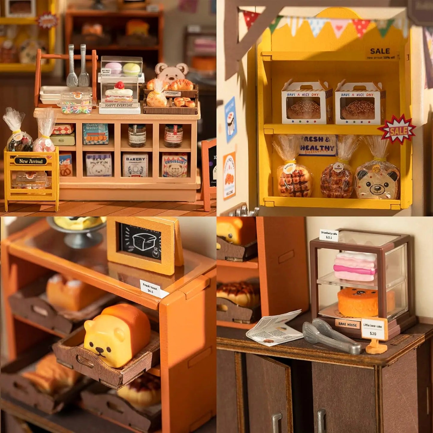 DIY Miniature House Kit with Furniture and LED Lights