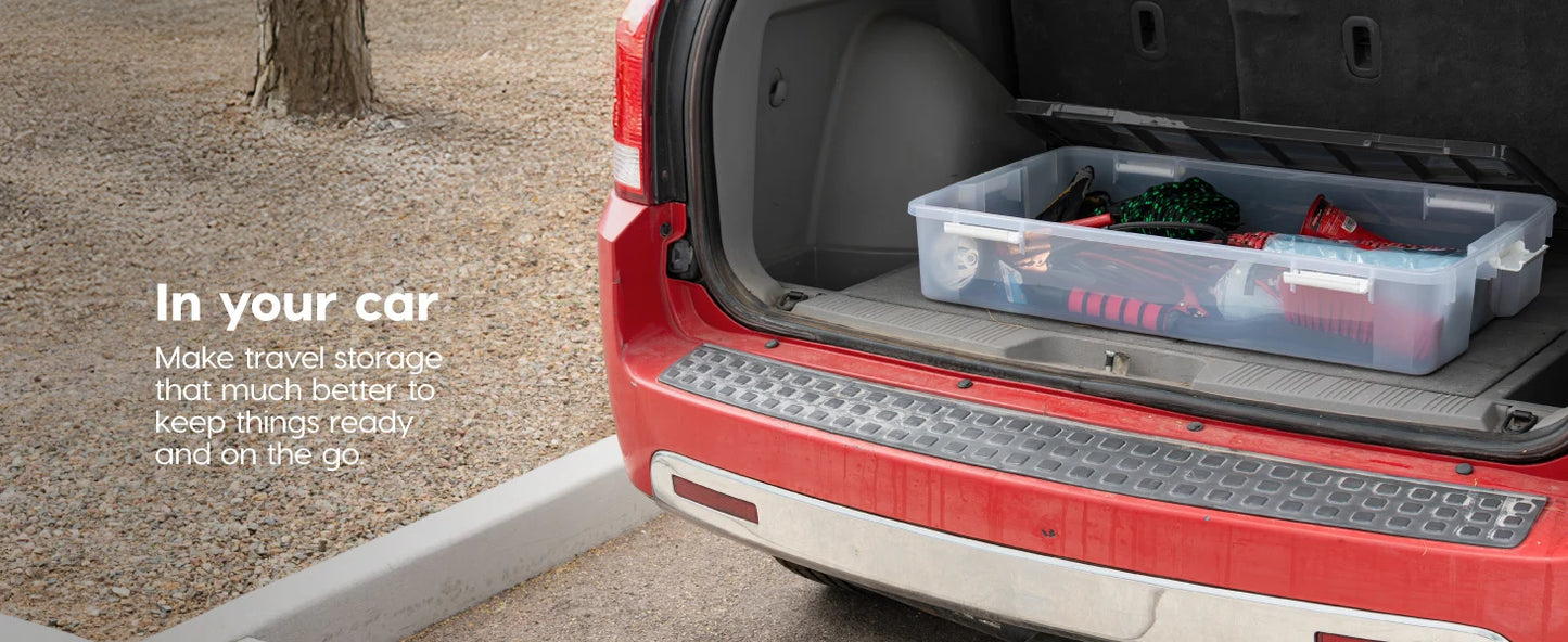 Plastic Storage Bins with Lids