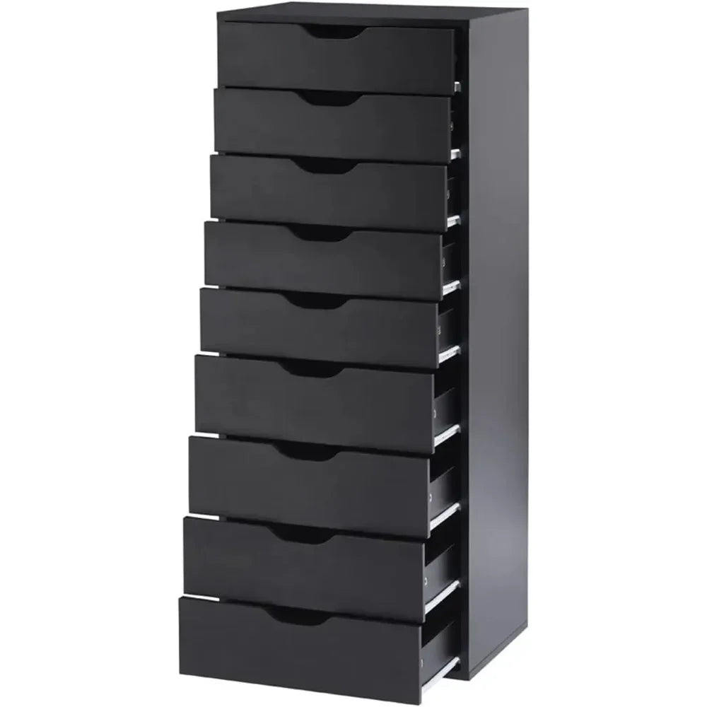 9 Drawer Wood Storage Cabinet