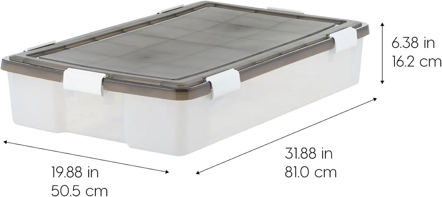 Plastic Storage Bins with Lids