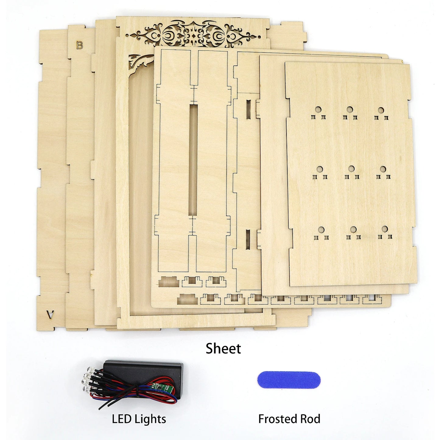 DIY Book Nook Wooden Miniature Shelf Insert Kits
