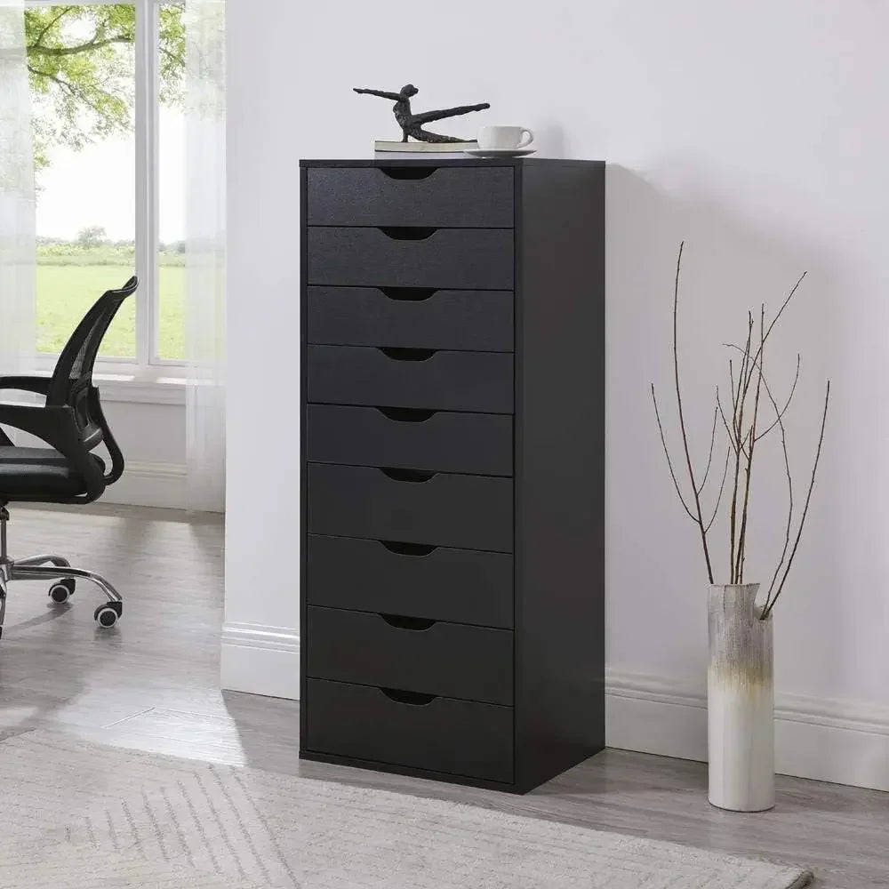 9 Drawer Wood Storage Cabinet