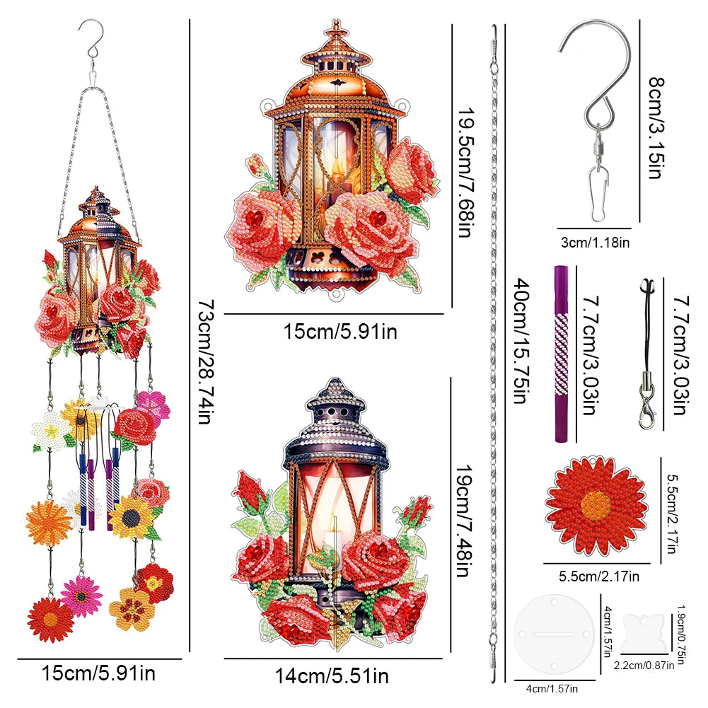 Shaped Diamond Painting Hanging Windchime
