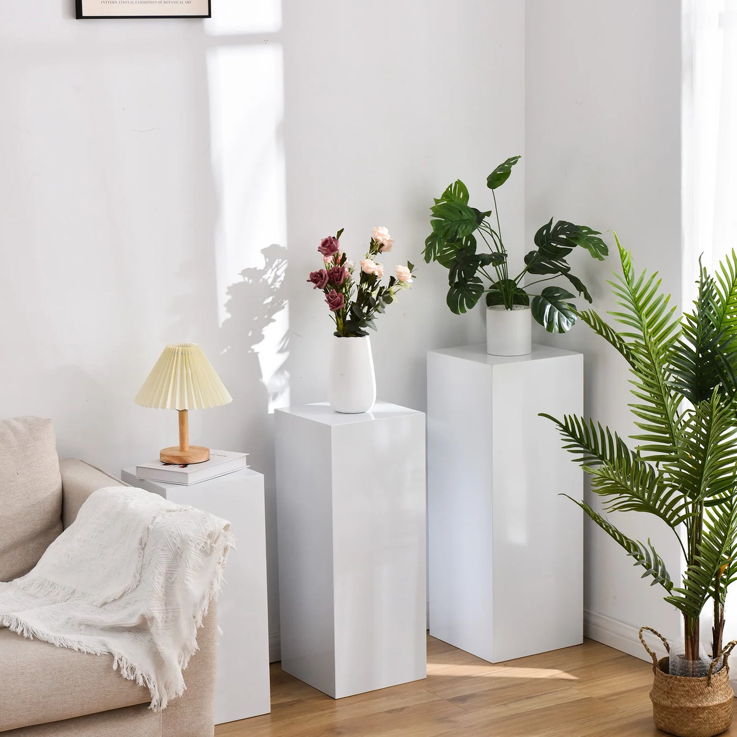 6PCS Metal Display Pedestal Stand