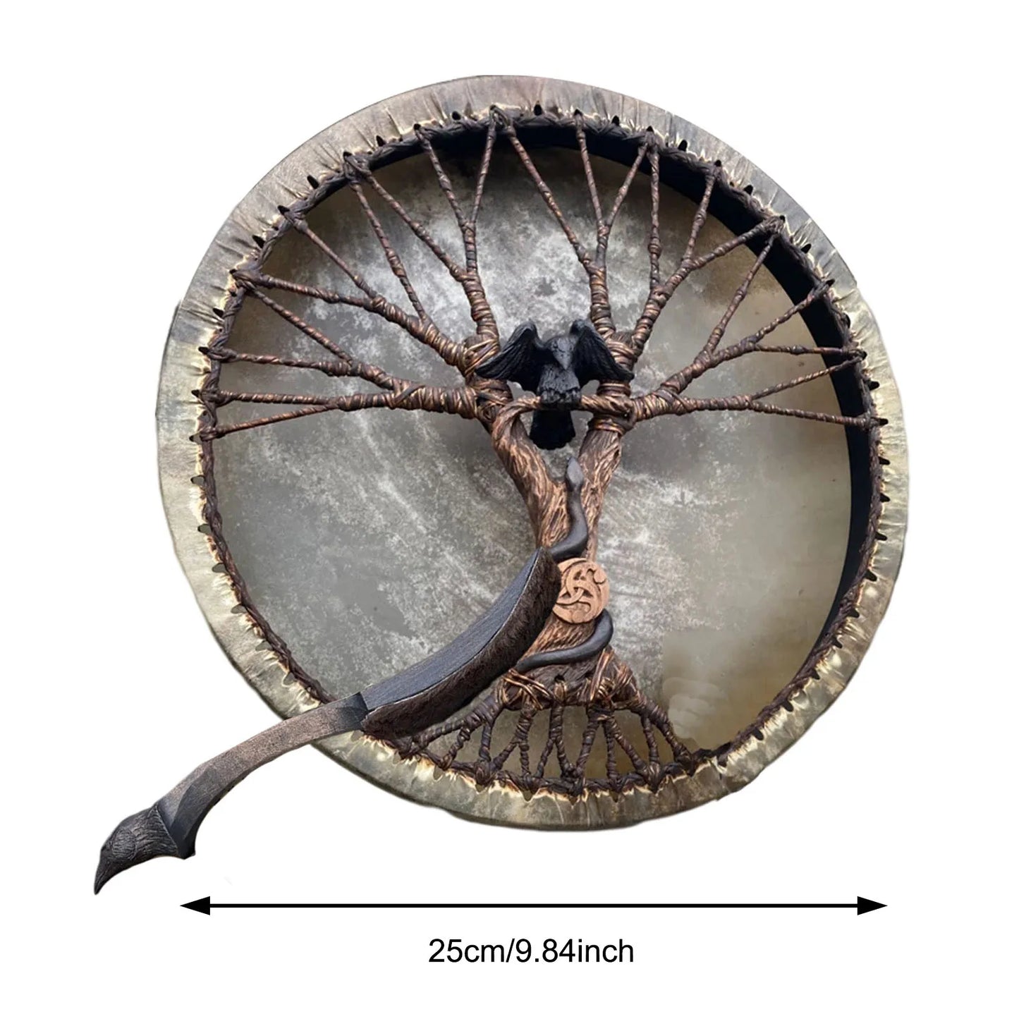 Handmade Shaman Drum With Drum Stick