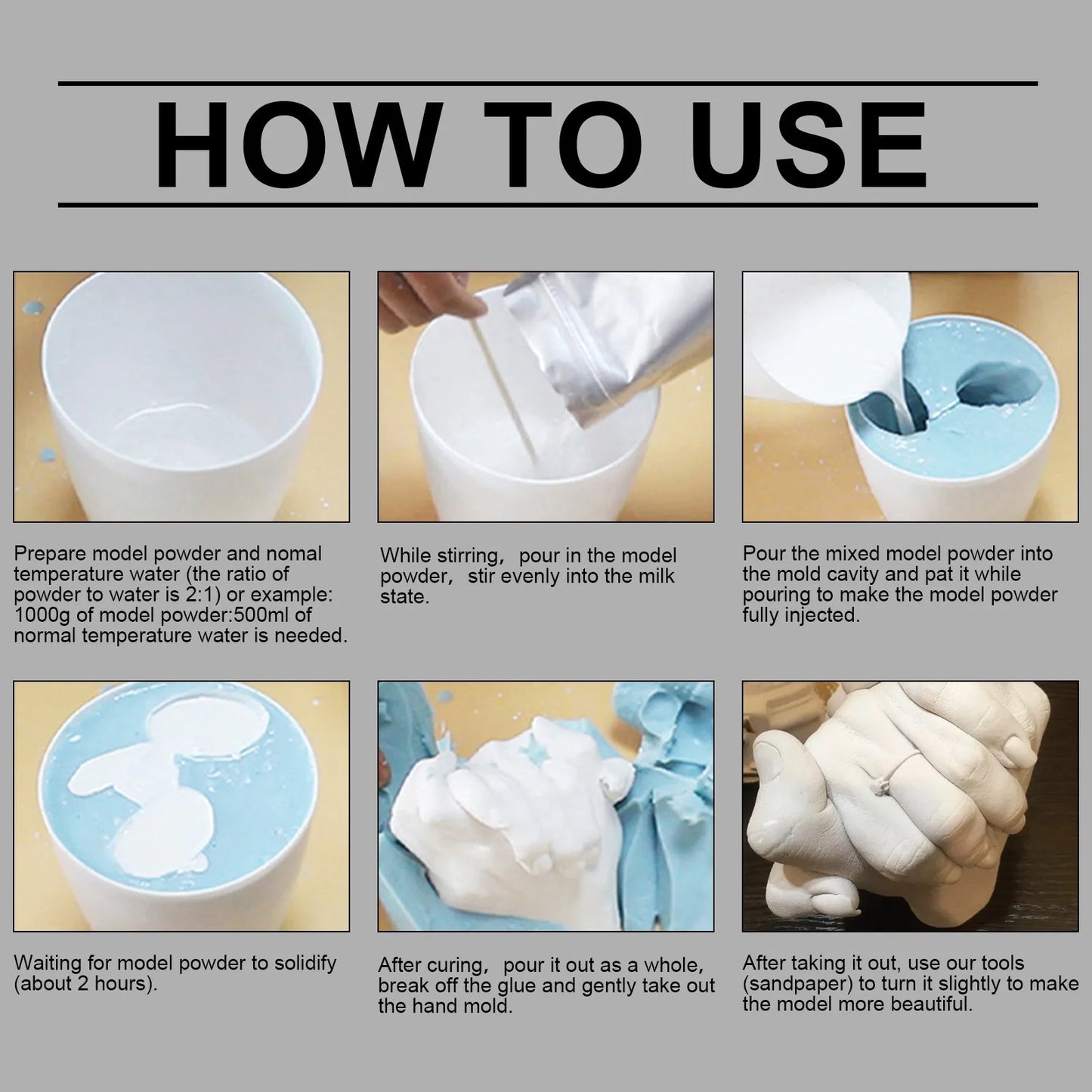 3D DIY Plaster Casting Kit