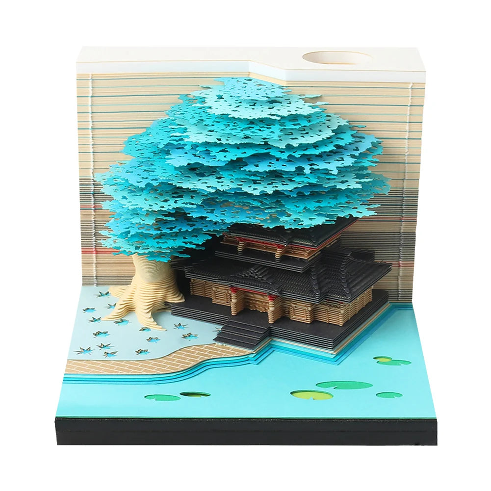 3D 2025 Tear-Away Desk Calendar Notepad