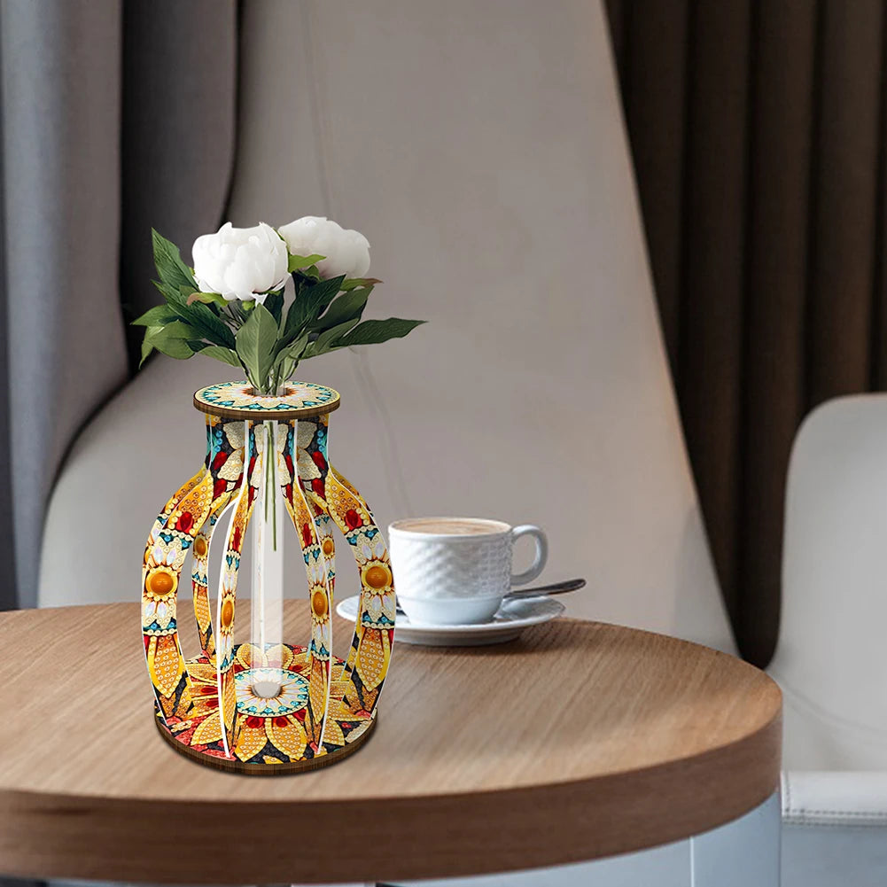 DIY 5D Diamond Art Wood Vase Kit