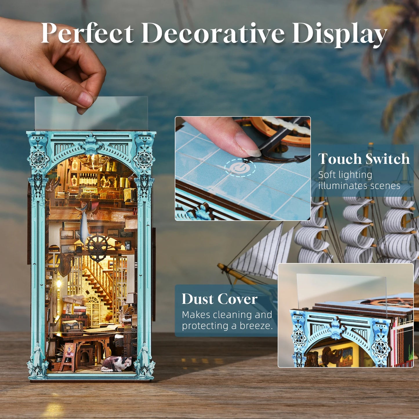 DIY š š¶š»š¶šš¶šš Book Nook Kit, 3D Wooden Puzzles with LED Light