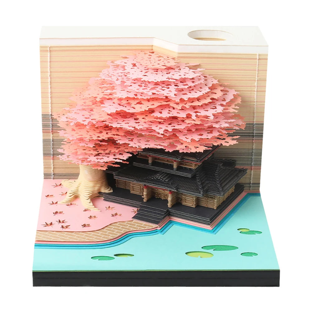 3D 2025 Tear-Away Desk Calendar Notepad
