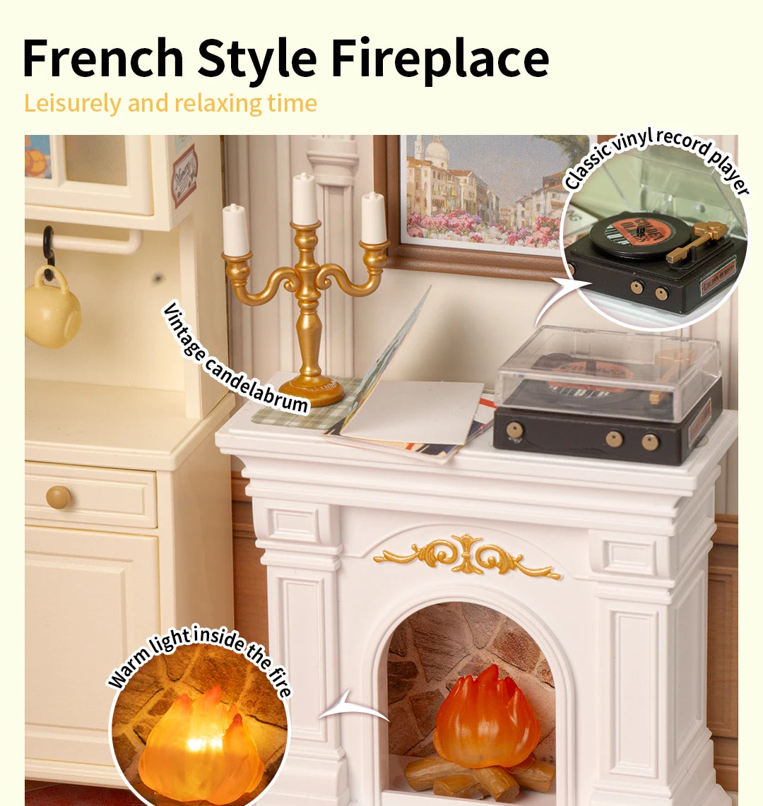 DIY Miniature Dollhouse Kit with Accessories