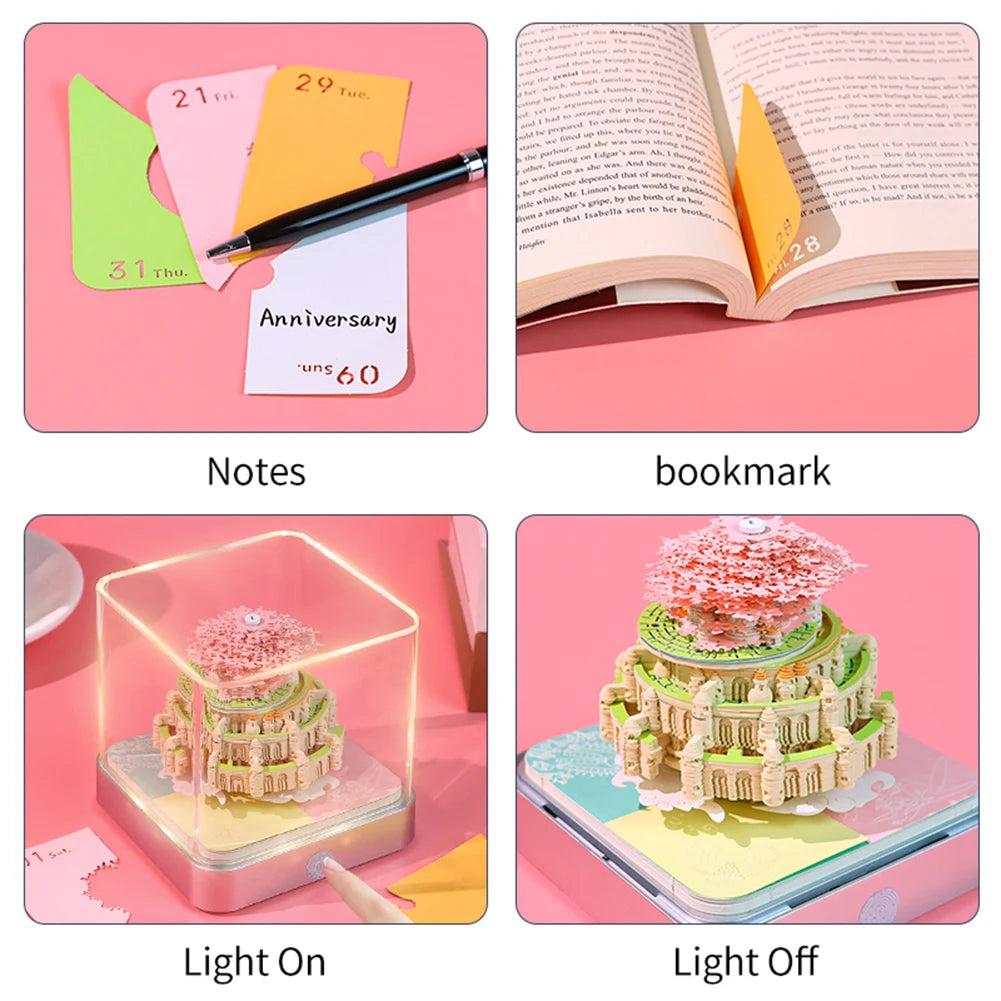 3D 2025 Tear-Away Desk Calendar Notepad