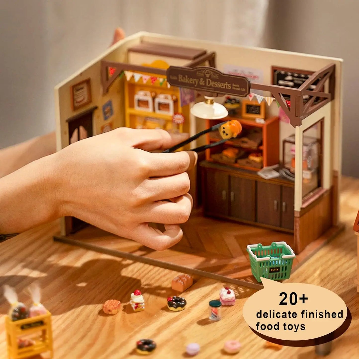 DIY Miniature House Kit with Furniture and LED Lights