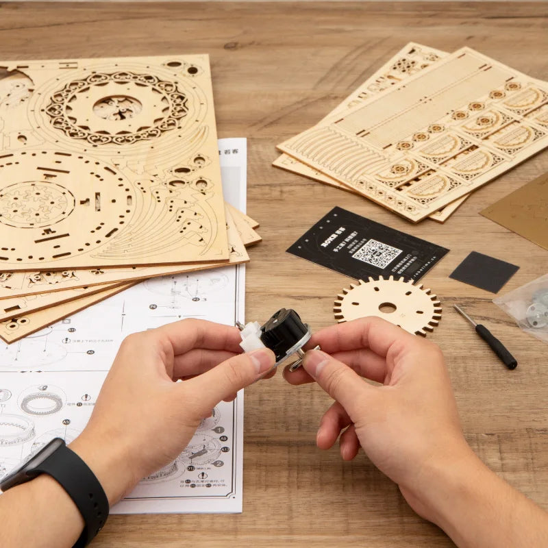 3D Wooden Puzzle Music Box Building Kit