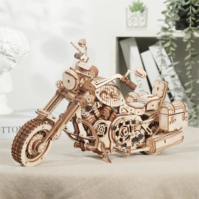 Cruiser Motorcycle DIY Wooden Model Kits