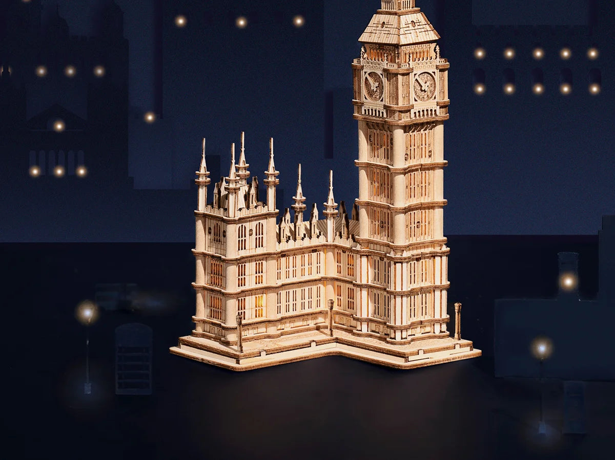 3D Wooden Puzzle DIY Big Ben Kit