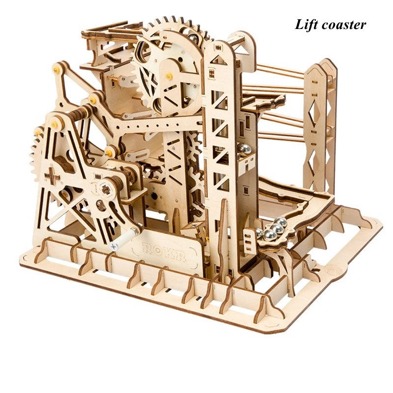 Marble Run 3D Wooden Puzzle DIY Model Kit