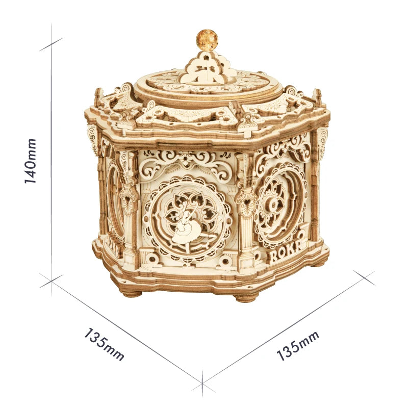 3D Wooden Puzzle Music Box Building Kit