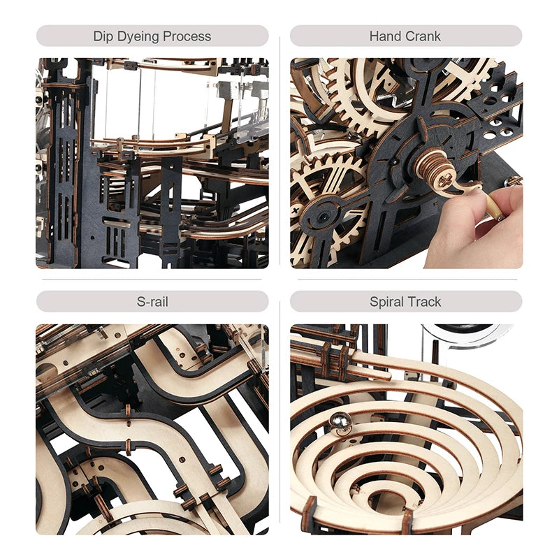 Marble Run 3D Wooden Puzzle DIY Model Kit