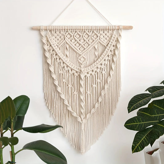 1pc Handmade Woven Macrame Tapestry Wall Hanging