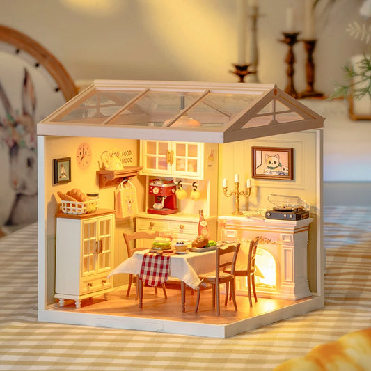 DIY Miniature Dollhouse Kit with Accessories