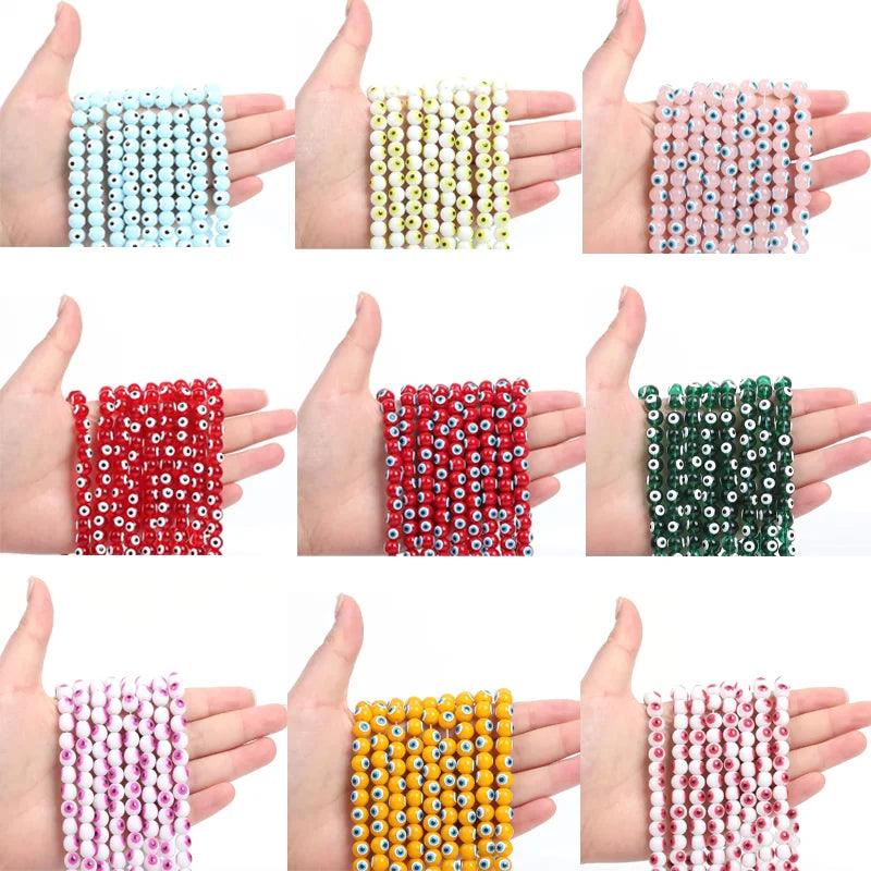 1200 Pieces Handmade 8mm Natural Stone Beaded DIY Jewelry Making Kit