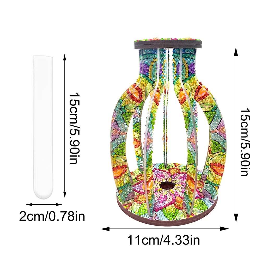 DIY 5D Diamond Art Wood Vase Kit