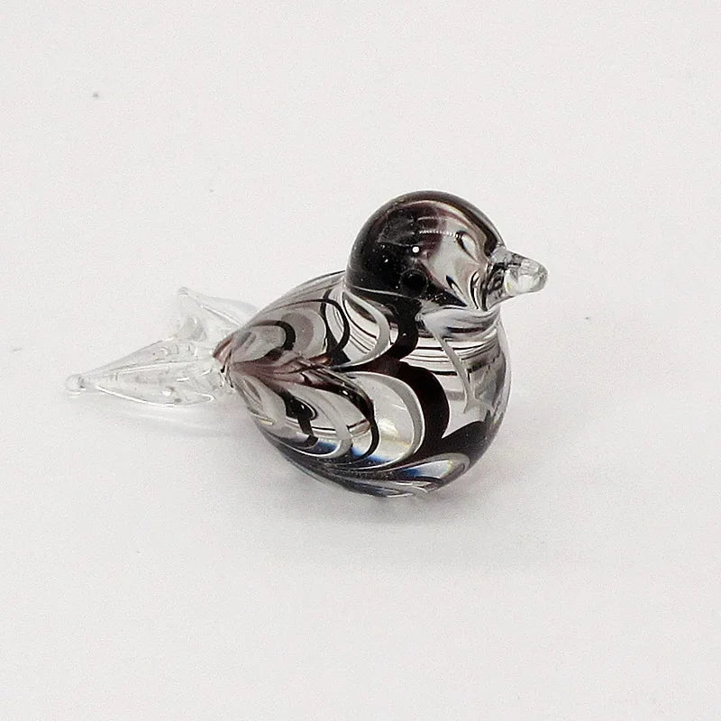 Handmade Mini Glass Bird Figurine