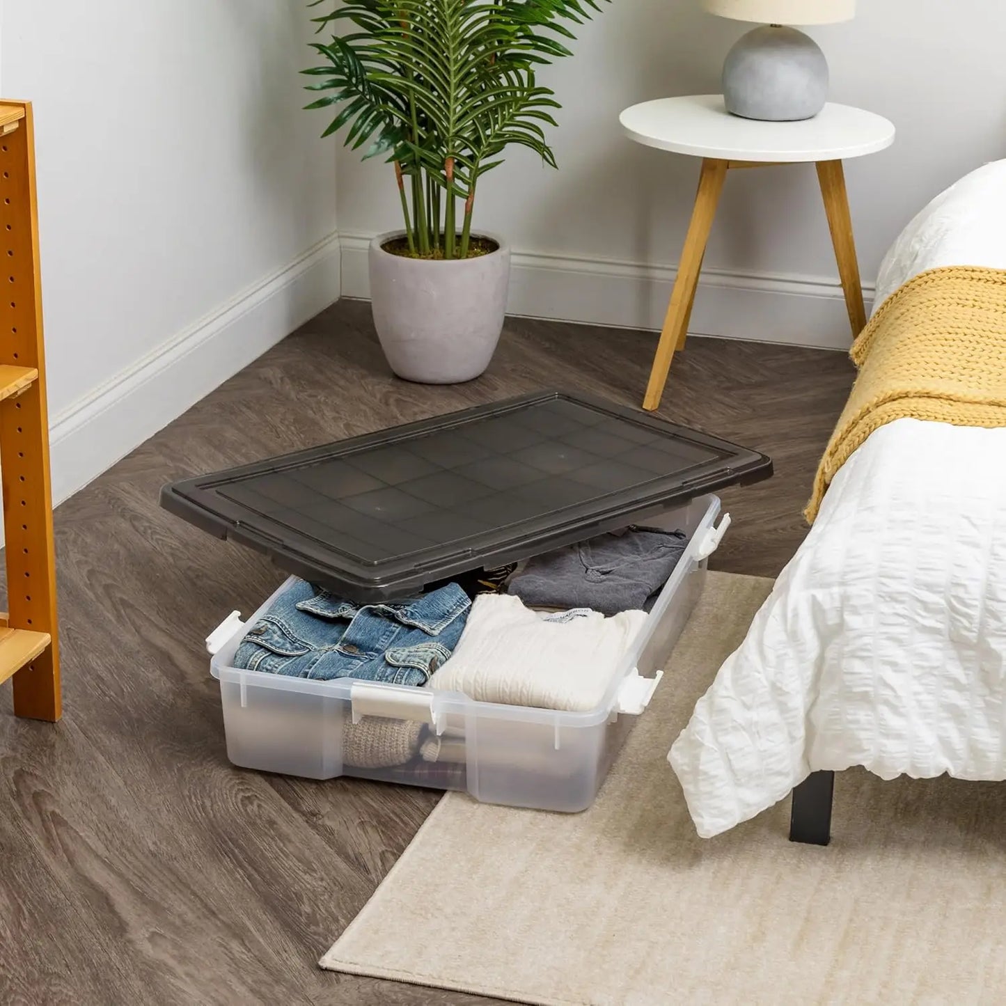 Plastic Storage Bins with Lids