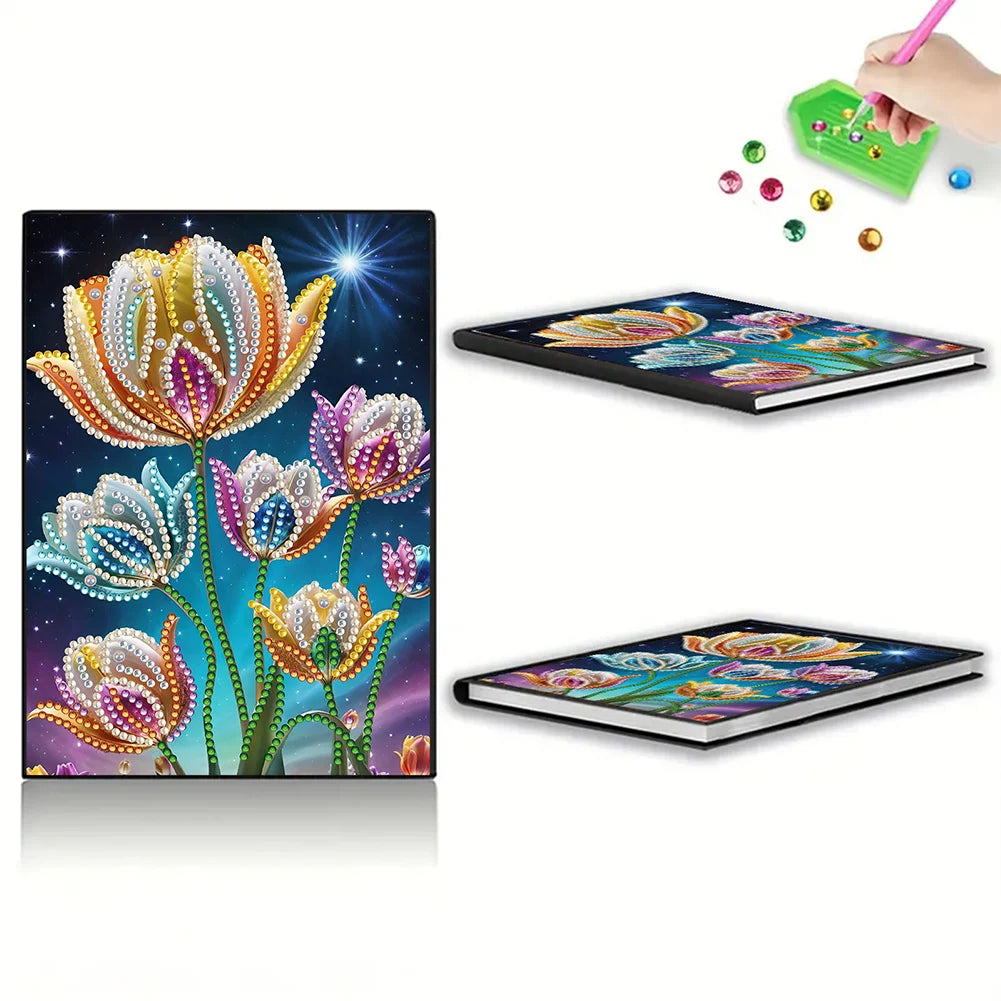 5D DIY Diamond Art Painting Notebook Kit