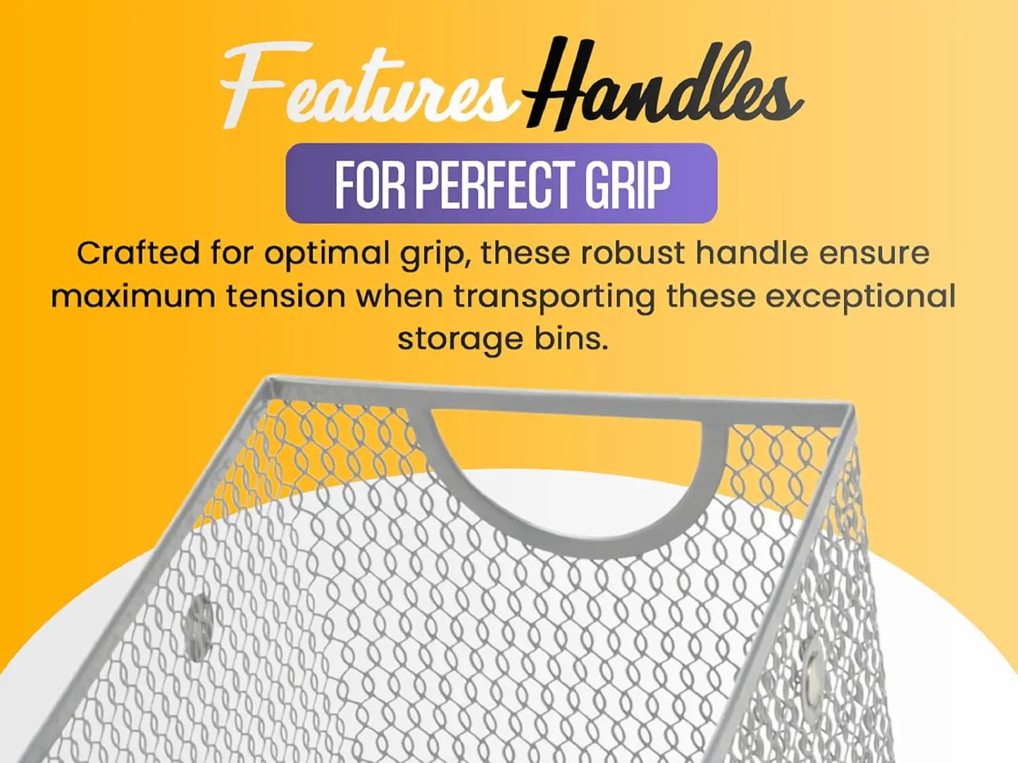 Mesh Wire Storage Basket for Organizing