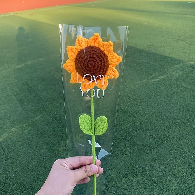 Handmade Crochet Sunflower Bouquet