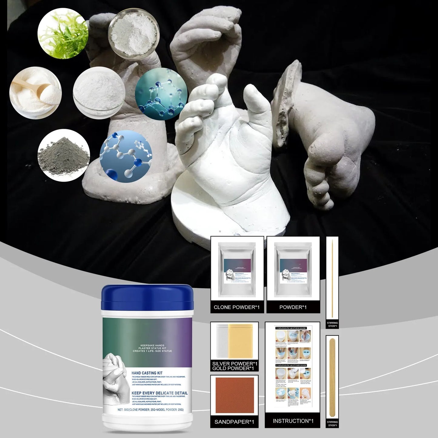 3D DIY Plaster Casting Kit