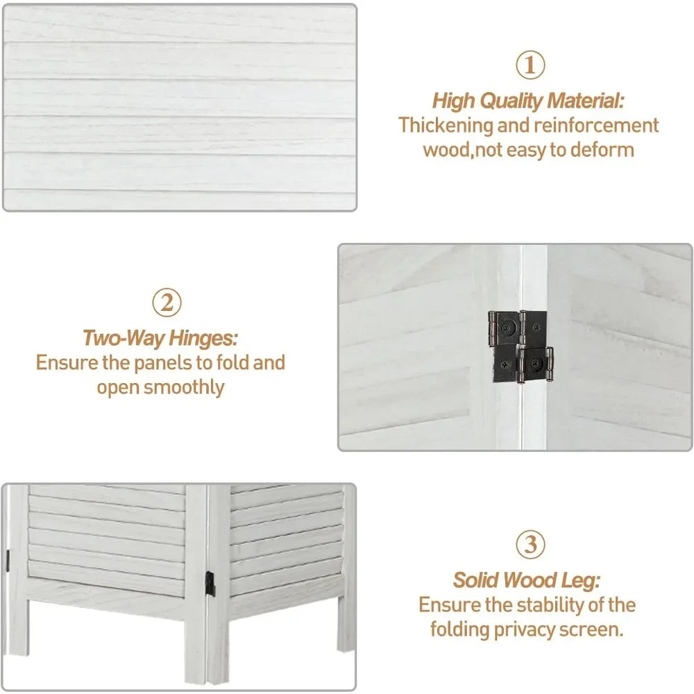 8 Panel Wood Room Divider