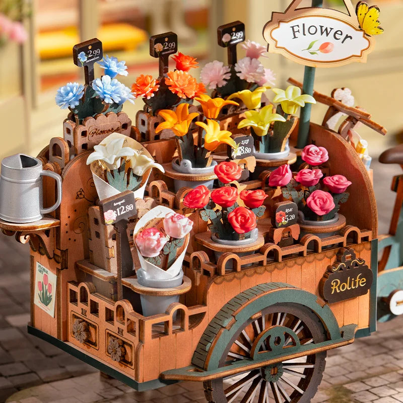 Blossom Cart 3D Wooden Puzzle