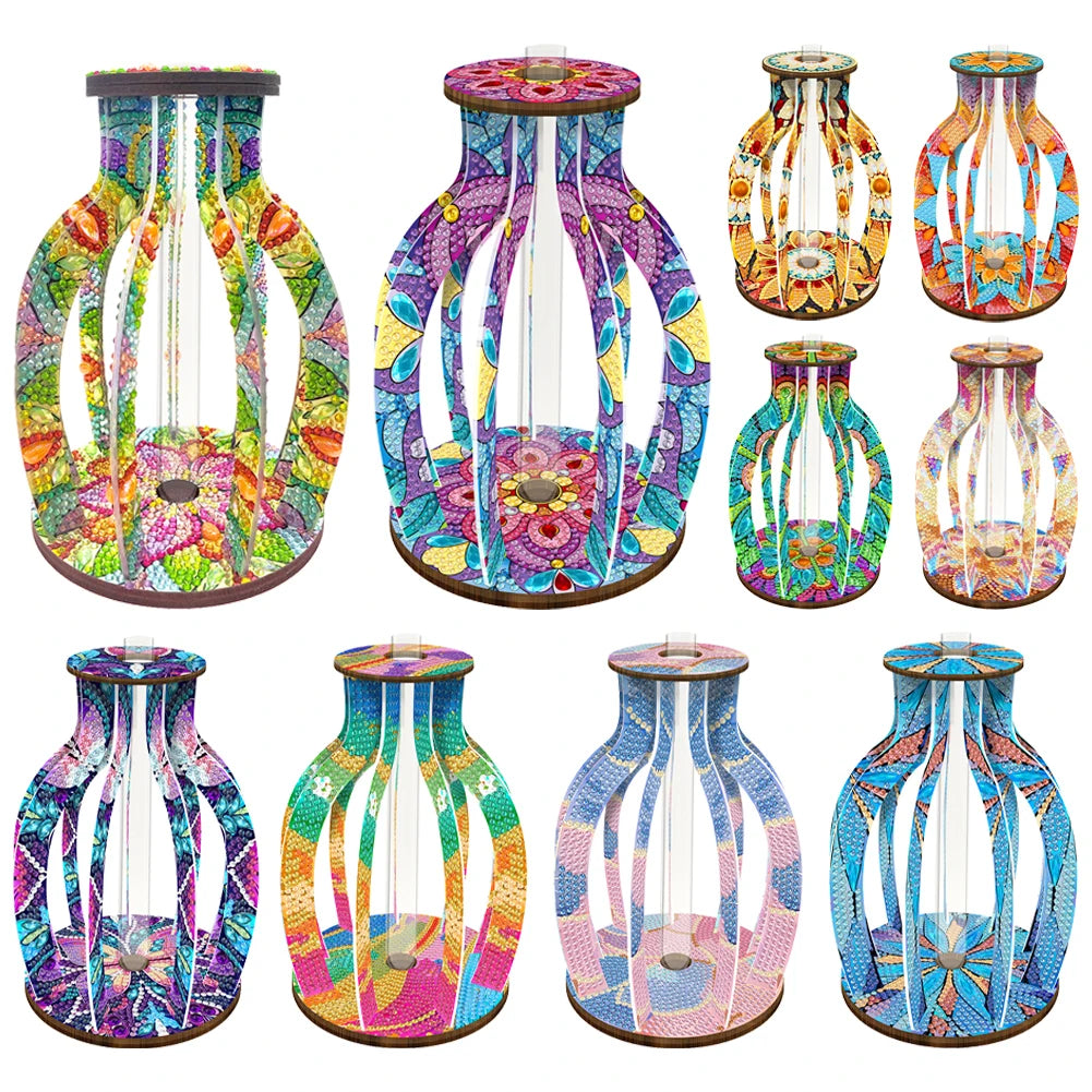 DIY 5D Diamond Art Wood Vase Kit