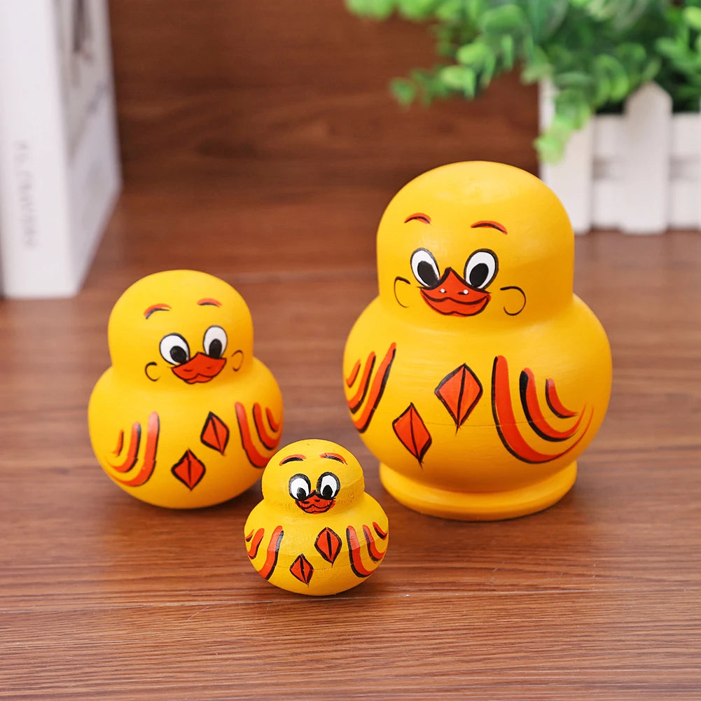 Hand Painted Wooden Nesting Dolls