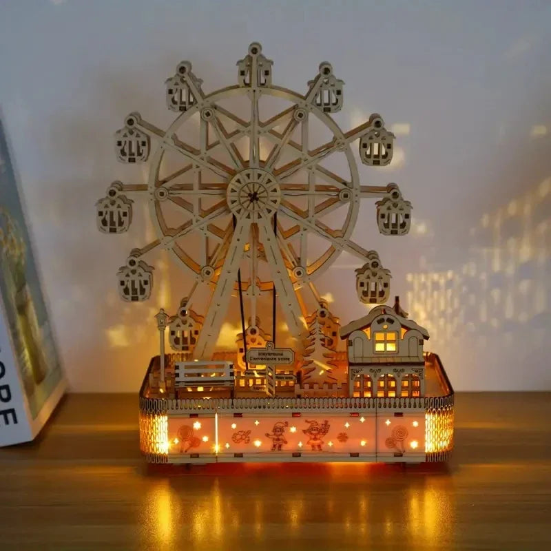 DIY 3D Wooden Puzzle-Ferris Wheel Model