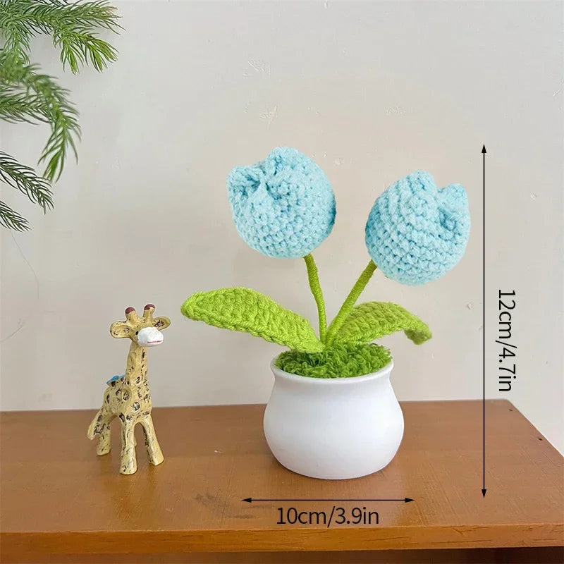 Handmade Crochet Mini Flowers Ornaments