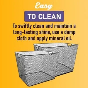Mesh Wire Storage Basket for Organizing