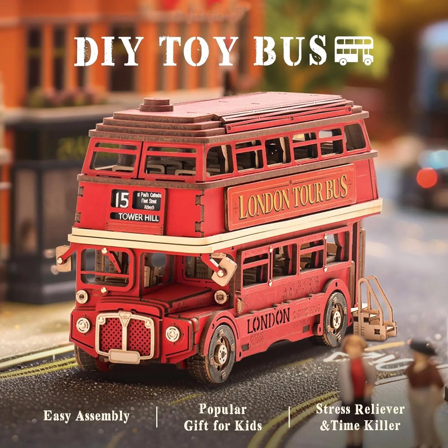 London Tour Bus DIY 3D Puzzle Model Kit