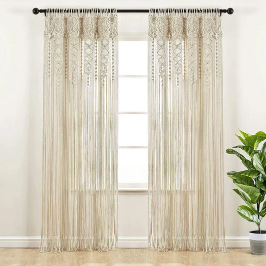 35 x 71 inch Handmade Macrame Curtain