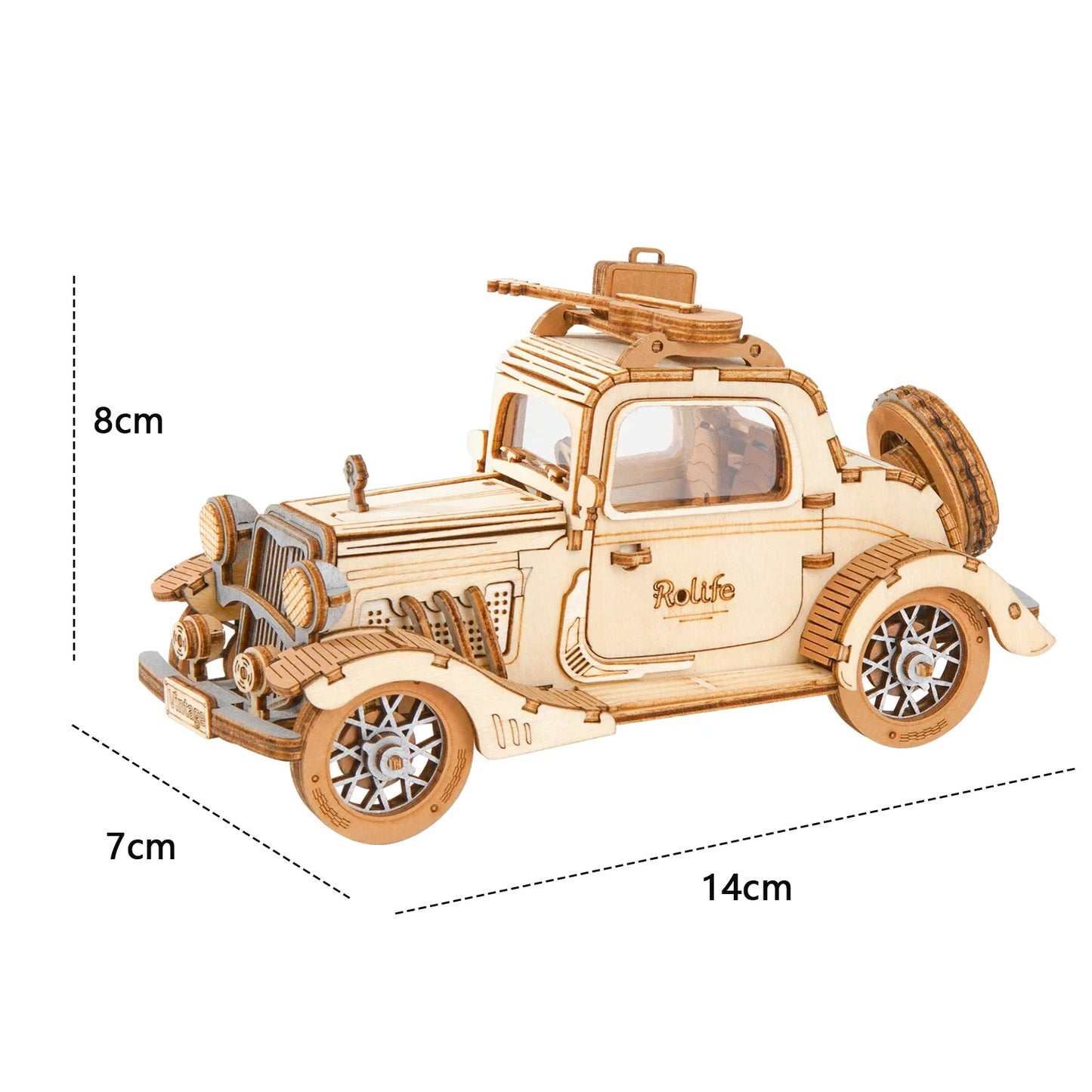 Vintage Car Model 3D Wooden Puzzle