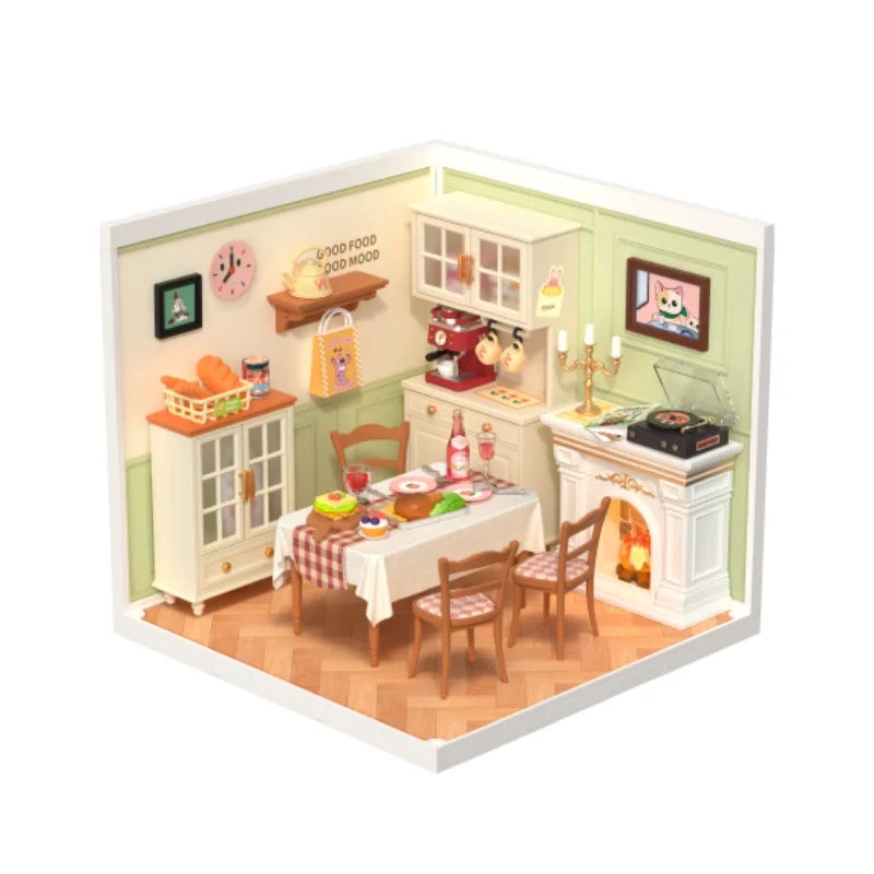 DIY Miniature Dollhouse Kit with Accessories