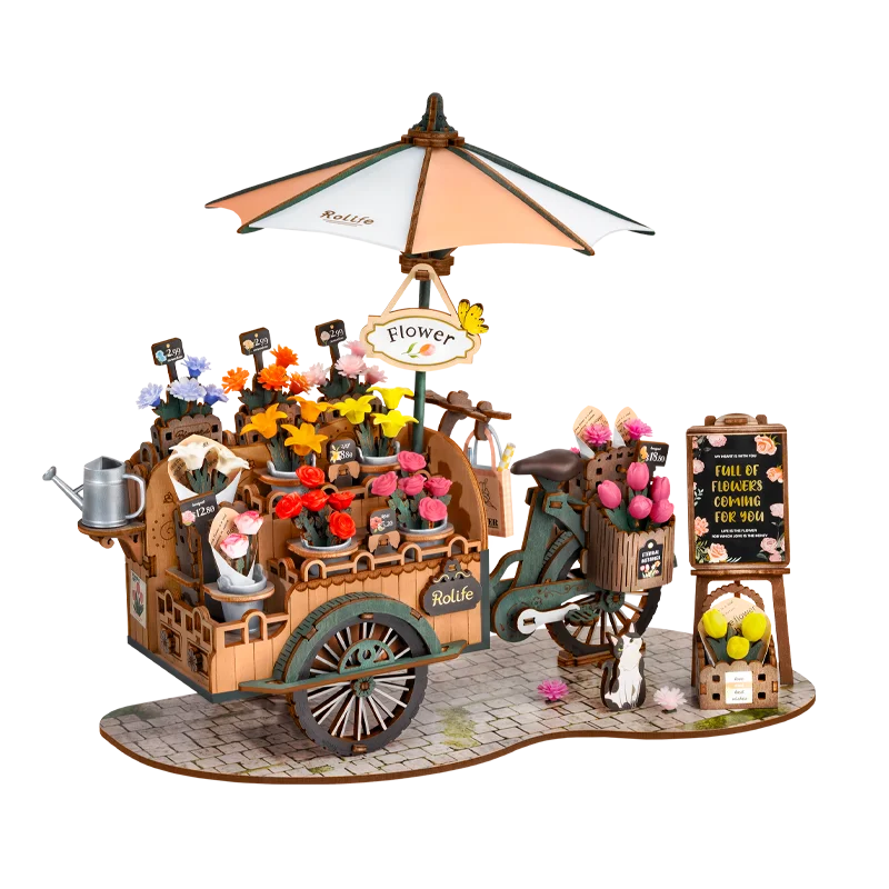 Blossom Cart 3D Wooden Puzzle