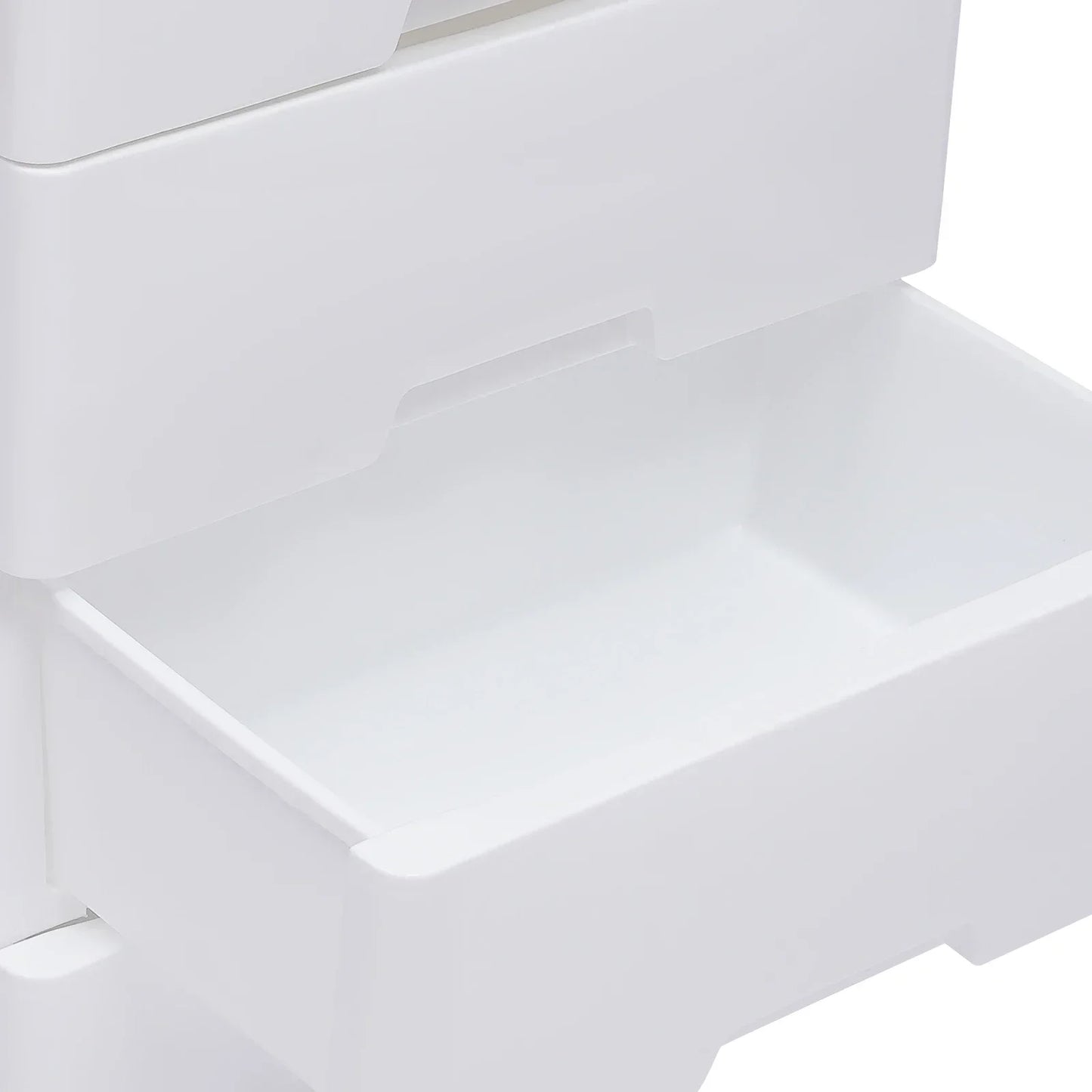 4 Drawer White Plastic Storage Cabinet