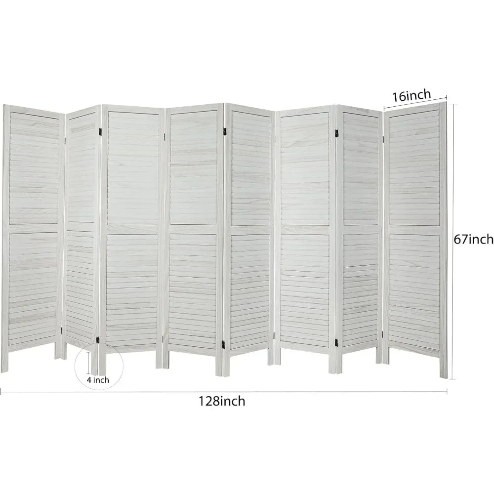 8 Panel Wood Room Divider
