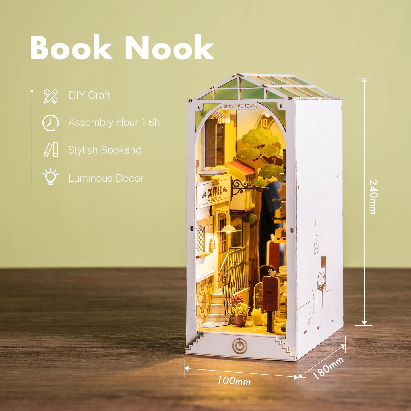 DIY Wooden Miniature Book Nooks