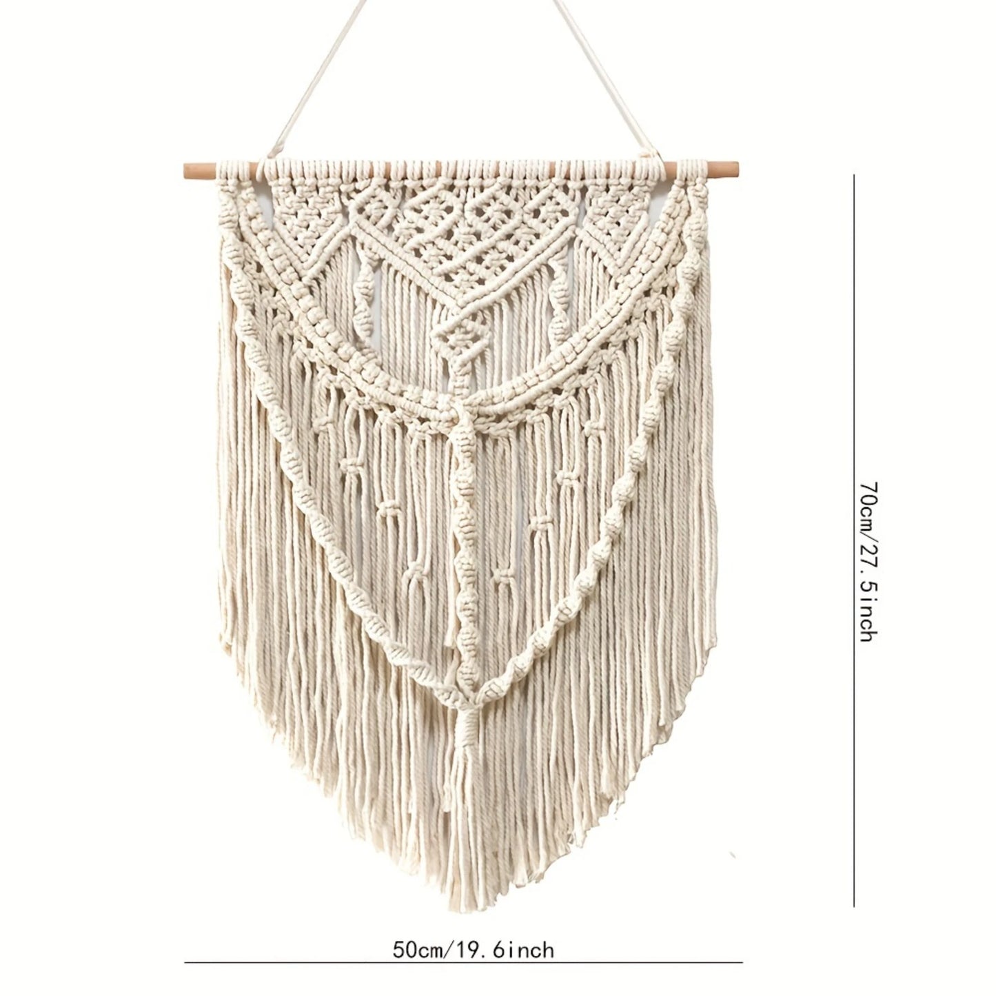 1pc Handmade Woven Macrame Tapestry Wall Hanging