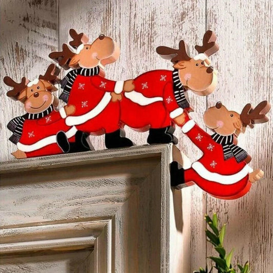 Christmas Door Frame Wood Decoration